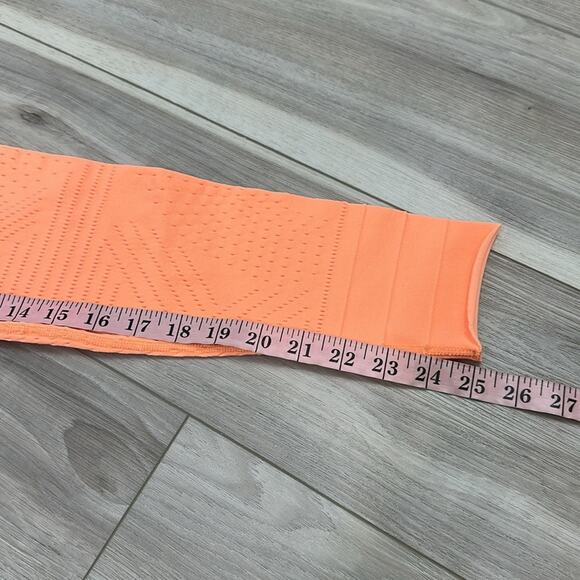 Free people movement leggings self hem ecology neon orange size medium - Picture 8 of 8